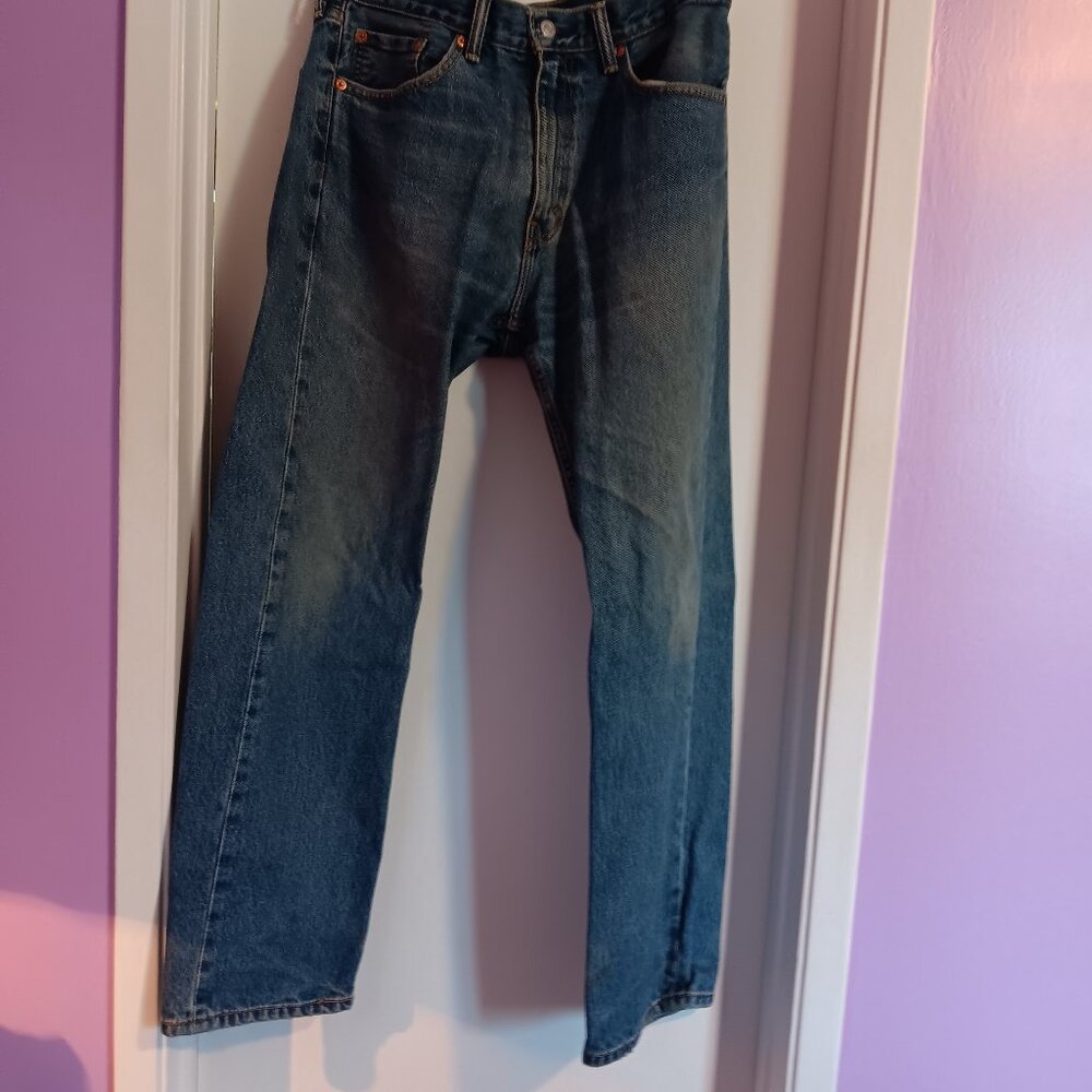 LEVI'S MEN'S 505 33 X 30 ZIP FRONT JEANS